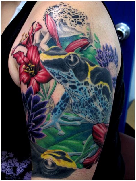 Tattoo artists have represented frogs as good luck charms, they have also been used to symbolize a person's femininity and sexuality, and even as a means of protection against evil. Frog Tattoo Designs - The Frog Lady