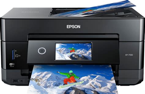 Epson Expression Premium Xp 7100 Wireless All In One Inkjet Printer Black C11ch03201 Best Buy