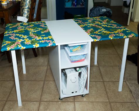 Set it up for you or your kids to craft on and fold it away into a compact pretty piece when not in use. The 20+ Best DIY Sewing Table Plans Free - MyMyDIY ...