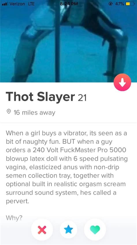 Thot Slayer 21 © When A Girl Buys A Vibrator Its Seen As A Bit Of Naughty Fun But When A Guy