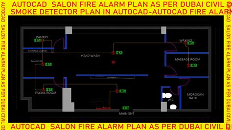 Fire Alarm Plan AutoCAD Fire Alarm Drawing Smoke Detector Plan Fire Drawing In AutoCAD