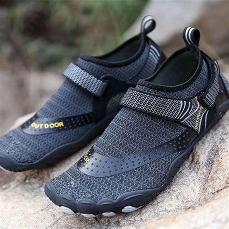 Mens Water Shoes Outdoor Quick Drying Beach Shoes Hiking River Shoes