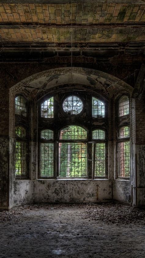 Nature Ruins Old House Windows Wallpaper 36361