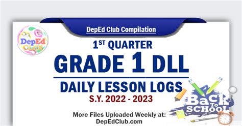St Quarter Grade Daily Lesson Log Sy Dll Update