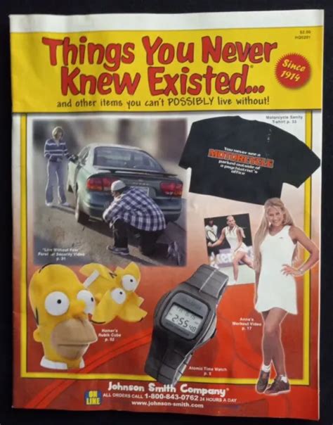 Vintage 2002 Johnson Smith Company Things You Never Knew Existed
