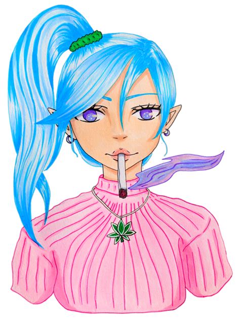 Anime Elf Stoner Girl Anime Weed Witchs Ko Fi Shop Ko Fi ️ Where