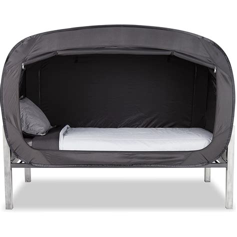 Privacy Pop Bed Tent Twin Black Furniture And Decor