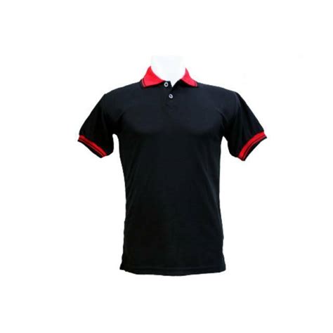 Yb Polo Shirt Kaos Kerah Hitam Kombinasi Baju Pria Cowok Kaus Casual