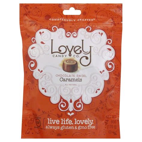 Lovely Candy Co Chewy Caramels Chocolate Swirl 6 Oz