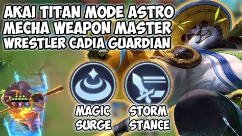 Akai Titan Mode Astro Wm Wrestler Mage Guardian Cadia Magic Chess