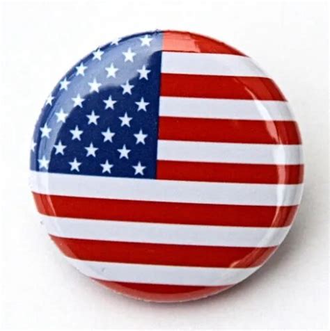 Low Price Custom Flag Badge Wholesale Custom American Flag Button Badge Top Quality Custom Made