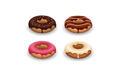 Vector Illustration Of Donut Graphics ~ Creative Market