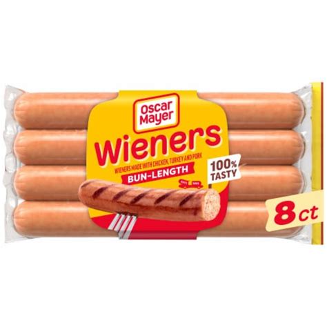 Oscar Mayer Uncured Bun Length Wieners Hot Dogs 8 Ct Ralphs