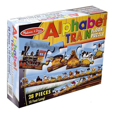melissa and doug alphabet train floor puzzle floor puzzle alphabet train puzzle toys