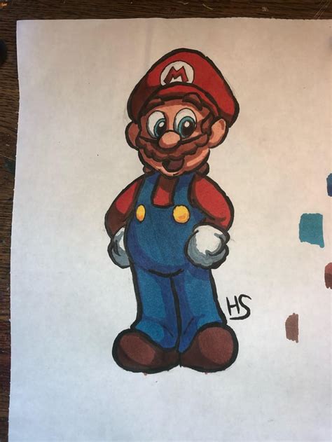 I Got Bored And Decided To Draw Mario Mario