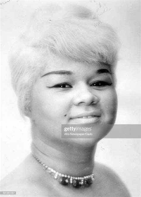 Etta James Singer And Songwriter A Youthful Portrait Wearing A