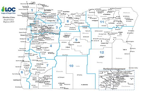 Map Of Oregon Counties With Cities World Map