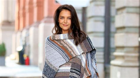 Katie Holmes Follows Up That Cashmere Bra With Another Bold Knitwear Moment British Vogue