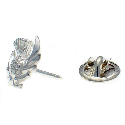 Sterling Silver British Thistle Lapel Pin Or Tie Tack Sterling Charms