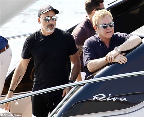 elton john and david furnish on riva superyacht in st tropez celebs on yachts