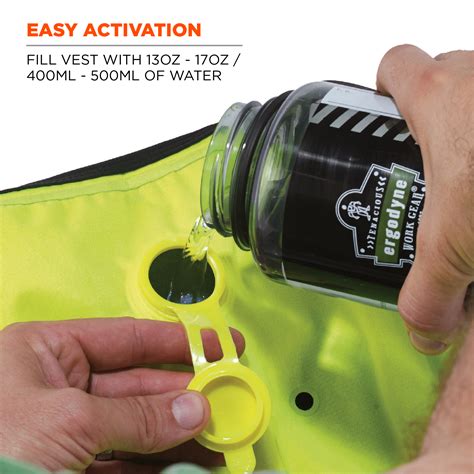 Dry Evaporative Cooling Vest With Zipper Ergodyne