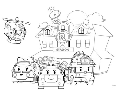 Murid 17 Gambar Mewarnai Robocar Poli Coloriage Robocar Poli | Porn Sex