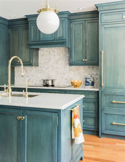 These Are The Most Gorgeous Blue Kitchen Ideas For Any Design Style Turquoise Kitchen Cabinets