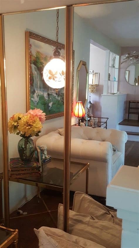 It hangs perfectly on the back of any door, and it gives you a complete look of the sides and back of your head so you know you're not making any major mistakes with the clippers. 1970's standing tri fold mirror | Home decor, Mirror