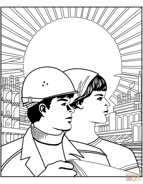 Soviet Union Poster Coloring Page Free Printable Coloring Pages
