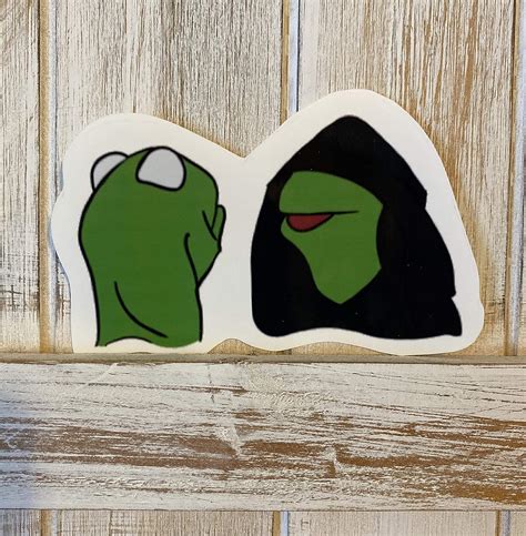 Kermit Decal Kermit Meme Bad Kermit Meme Sticker Evil Kermit Meme