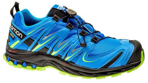 Created by francois salomon and his son george, they salomon footwear is designed to leave you comfortable and light, allowing more freedom of movement from light hiking, to trekking, running and. Salomon XA Pro 3D GTX union blue/methyl blue/granny green ...