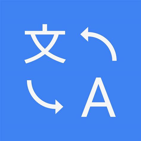 Translator Icon Logo Translate Symbol Isolated On Blue Background