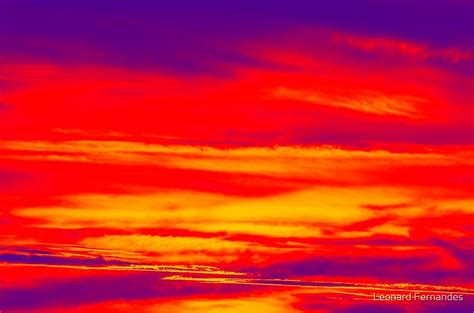 Psychedelic Sky Photo At Sunset By Leonard Fernandes Redbubble