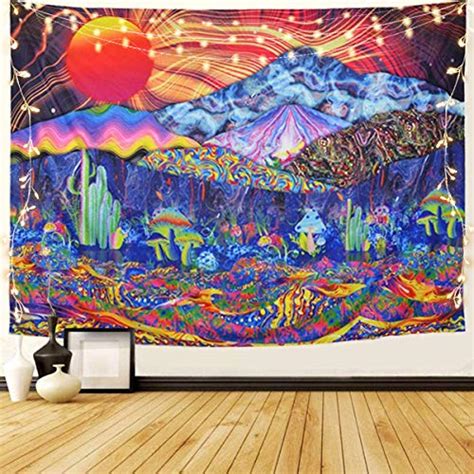 Ozmi Psychedelic Trippy Tapestry Hippie Tapestry Wall Hanging