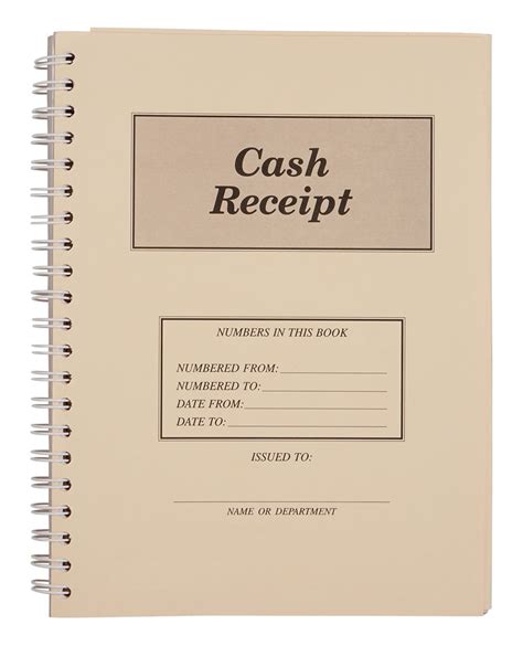 3 Part Cash Receipt Book Receipts For Payments Book Of 200
