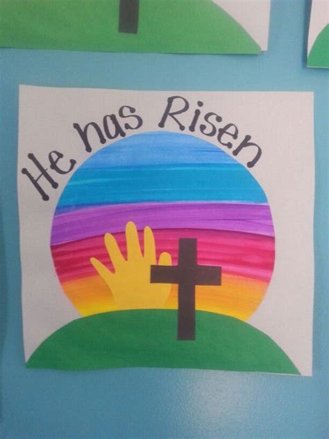 He Has Risen Jesus Craft Sunday School Crafts For Kids Jesus Crafts