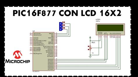 Pic16f877a Con Lcd 16x2 Youtube