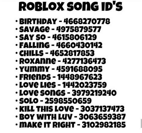 Roblox id codes for music tik tok savage love. Roblox Id Codes Brookhaven / Roblox Music Codes Complete ...