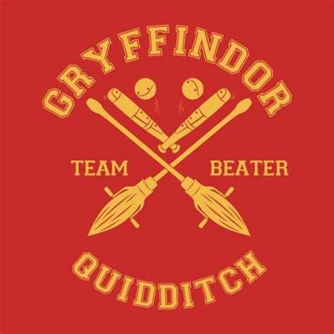 Gryffindor Quidditch Team Beater Gryffindor Harry Potter Aesthetic
