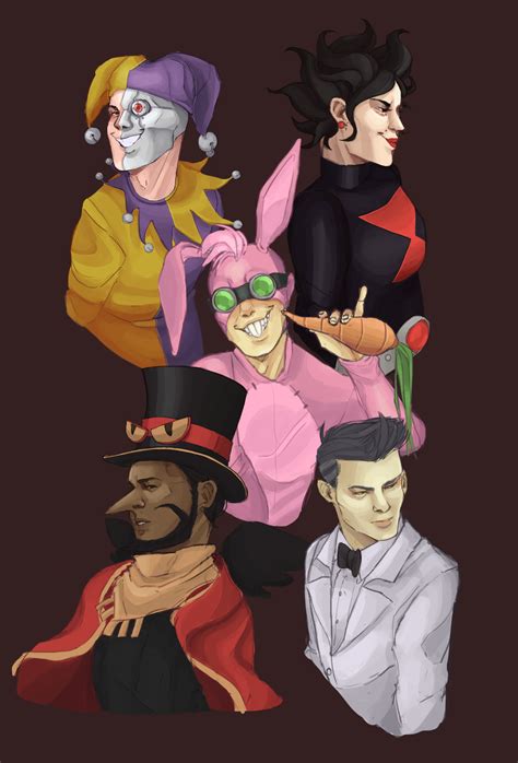 Ringmaster Raven Dr Hare Director D Black Widow And Binary Bard