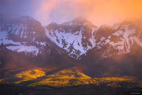 Mount Ridgway Sunset San Juan Mountains Colorado Mountain