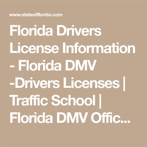 Florida Drivers License Information Florida Dmv Drivers Licenses