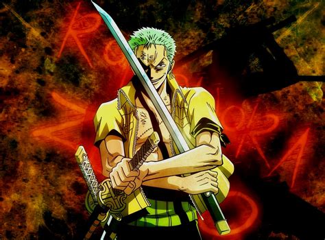 Roronoa Zoro And The Swords One Piece Picture Widescreen Hd Wallpaper