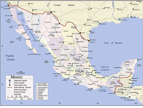 Map Of Mexico Map Of North America