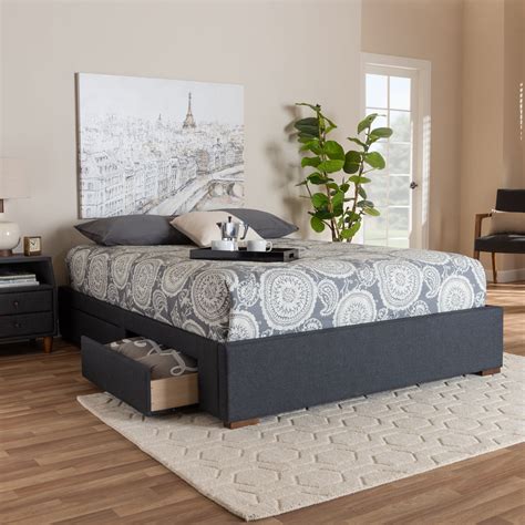 Storage Platform Bed Frame South Shore Step One Full Storage Platform