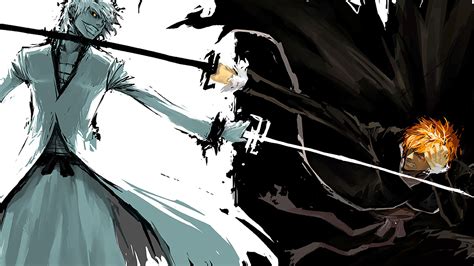 Bleach Sketches Anime Boys Sword Fighting Kurosaki