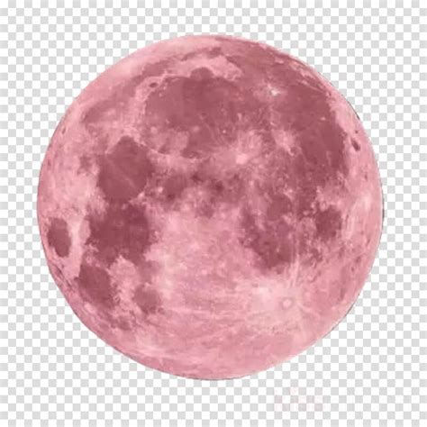 Full Moon Clipart Moon Pink Purple Transparent Clip Art