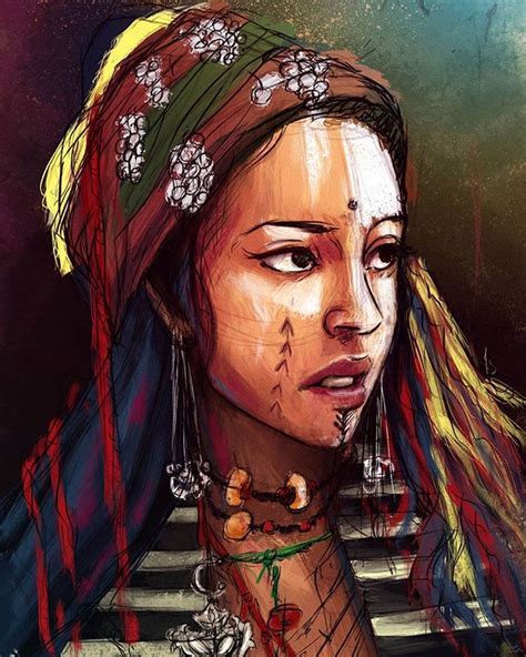 Young Amazigh Woman From Morocco By Sanae Zaki Anime Fantasy Fantasy