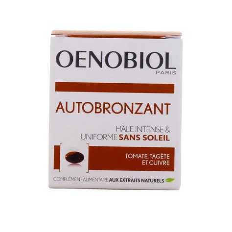 Oenobiol Autobronzant 30 Capsules Complément Alimentaire Bronzage