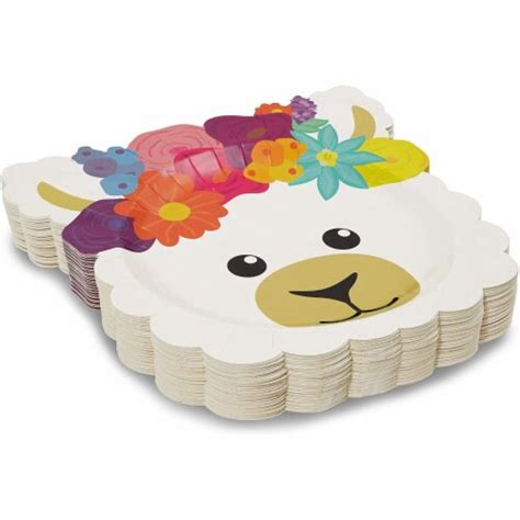 Llama Birthday Party Paper Plates 9 X 10 Inches 48 Pack Pack Kroger